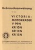 Bedienungsanleitung  Victoria Motorräder