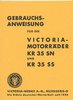 Gebrauchsanweisung Victoria Motorräder
