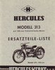 Ersatzteilliste Hercules Modell 313