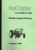 Bedienungsanleitung Ford Traktor 2000 & 3000