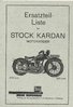 Ersatzteilliste für Stock Kardan Motorräder