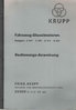 Bedienungsanweisung Krupp Fahrzeug Dieselmotoren