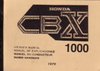 Handbuch Honda CBX 1000