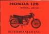 Betriebsanleitung  Honda CB 125