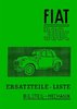 Eratzteile-Liste  Fiat 500 C