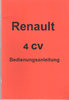 Bedienungsanleitung   Renault 4  CV
