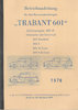 Bedienungsanleitung Trabant 601 A Kübelwagen