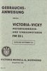 Bedienungsanleitung Victoria  Vicky FM 38 L  Motorfahrrad
