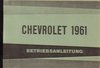 Bedienungsanleitung Chevrolet Modelle 1961