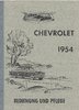 Bedienungsanleitung Chevrolet  Modelle 1954