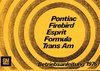 Bedienungsanleitung Pontiac Firebird, Trans Am, Esprit, Formula