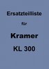 Ersatzteilliste Kramer KL 300